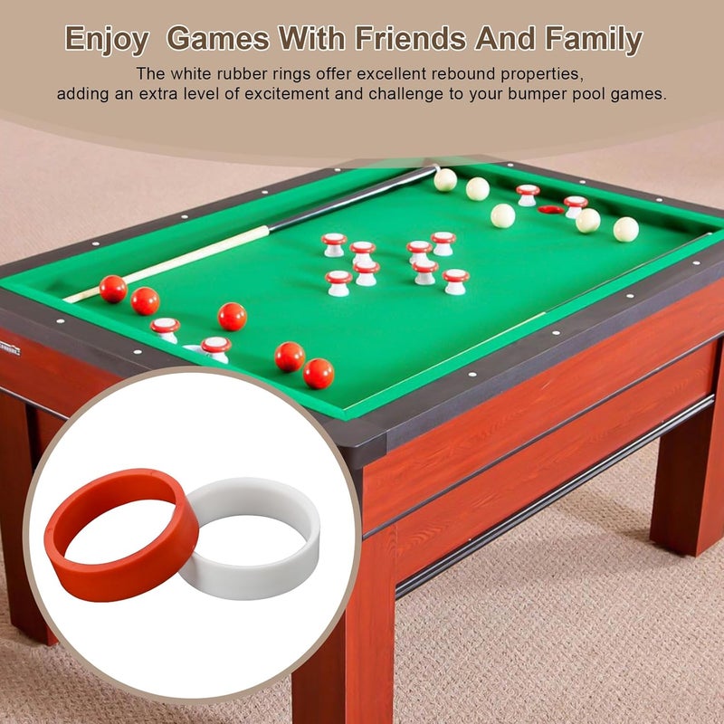 Batator Hole Liners for Bumper Pool Table Plastic Replacement Bumper Table Hole Rings Bumper Pool Game Table Parts Fit Inside Holes on Bumper Pool Tables Quiet & Protective Replacement Accessories - Image 4